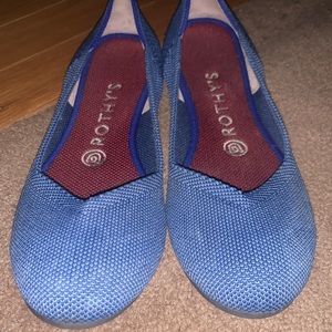 Rothys light blue round toe ballet flats size 7